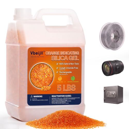 Image of (5 LBS) Orange Indicating Silica Gel Desiccant Beads