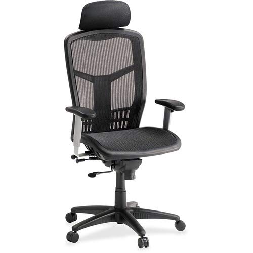 Lorell Ergomesh Chair, High-Back, Black #TOP10