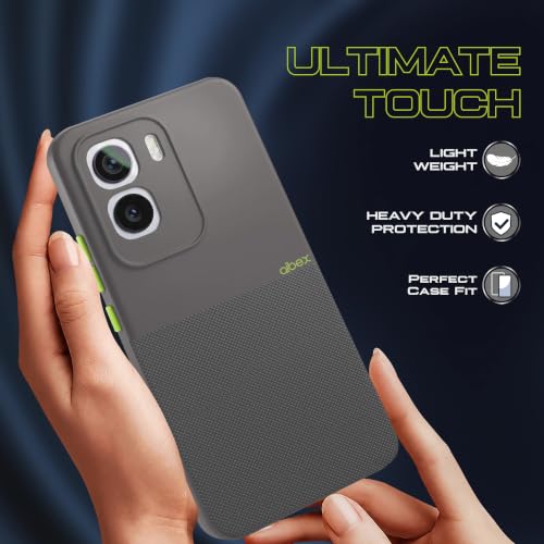 Image of AIBEX Premium Back Cover Case Compatible for Vivo T5 Pro 5G | Scratch & Drop Tested Shockproof Matte Texture Case with Soft Microfibre Lining | Slim Fit Cover with Anti-Scratch Finish - Grey