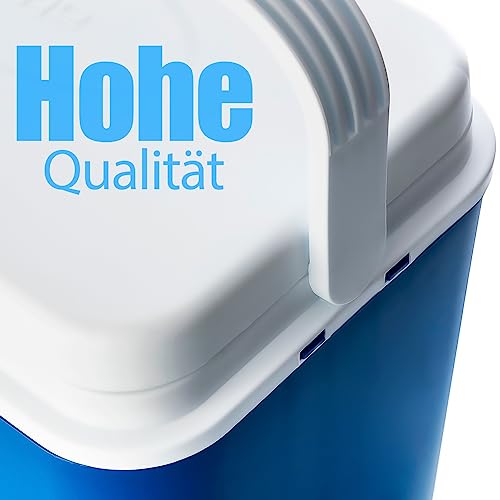 Foto von BigDean Kühlbox 24 Liter blau weiß Isolierbox bis 14 Std. Kühlung