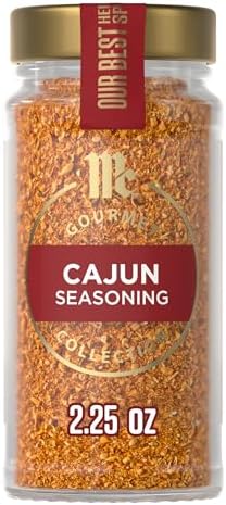 Gourmet Collection Cajun Seasoning, Non GMO, Our Best Herbs & Spices, Spicy, Louisiana-Style Blend with Garlic, Onion & Peppers, Jazz Up Shrimp, Chicken & Bayou-Inspired Favorites, 2.25 oz