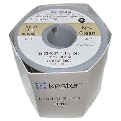 Kester Solder - 245 No-Clean Flux Solder,.031,1lb. Spool