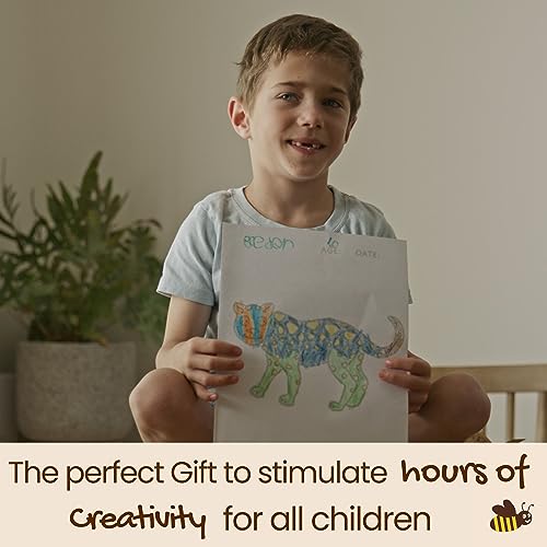Honeysticks 100% Pure Beeswax Crayons Natural, Non Toxic, Safe for Toddlers, Kids and Children, Handmade in New Zealand, For 1 Year Plus (12 Pack with Book) Best Gift - Thumbnail 5