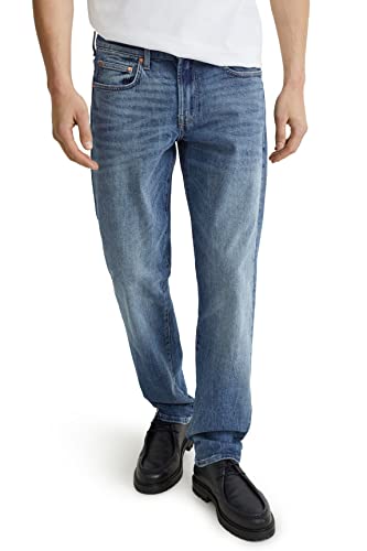 C&A Herren 5-Pocket Jeans Casual Straight Stretch|Baumwolle|Denim Jeansblau...