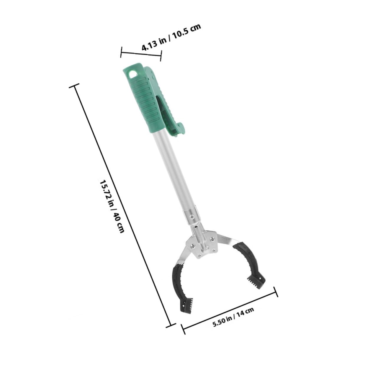 2 Stück pack Müllgreifzange 40cm Leichter Greifarm aus Kunststoff mit Ergonomischem Griff Greifhilfe für Senioren zum Müllsammeln und Haushalt