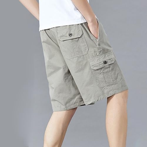 Pantalón corto cargo de algodón para hombre 4X-Large miniatura 3