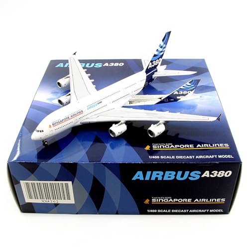 Réplicas de aviones Airbus A380 Singapore Airlines el regalo ideal para pilotos y viajeros