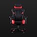 N Seat Pro 600 Series Executive Racing Design Computer Gaming Office Swivel Chair with Lumbar Support and Headrest Pillow Included, Red