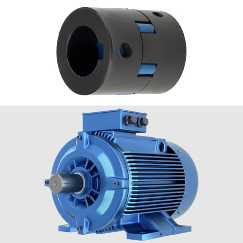 SG Store 16 Mm Bis 25 Mm Kupplungswelle Motorkupplung für Elektromotor Spaltholz 44 X 51 Mm Schwarz