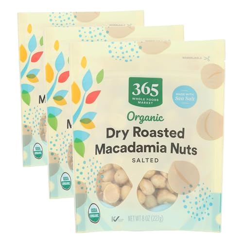 365 by Whole Foods Market, Organic Macadamia Nuts, 8 Ounce (Pack of 3) image 3