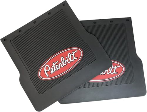 Peterbilt MF0004P-FG OEM Fender Front - 16-18 X 17 Black Mud Flaps-Set of 2