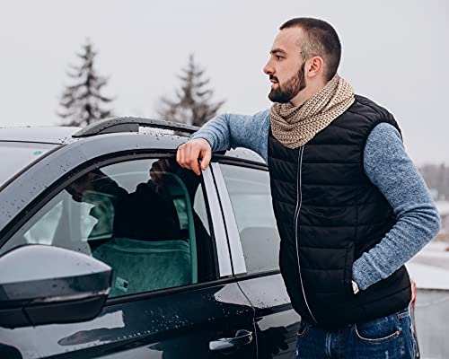 TINKUY PERU Chunky Knitted Scarves, Soft Authentic Peruvian Alpaca Wool Infinity Snood Scarf for Winter, Unisex, One Size,3