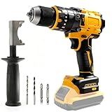 VOYSILI Cordless Brushless Hammer Drill, Compatible with DeWalt 20V Max Lithium Battery (No Battery), 1/2' Power Hammer Drills | Heavy-Duty 3-Mode Hammer Drill for Concrete, Metalworking & Home