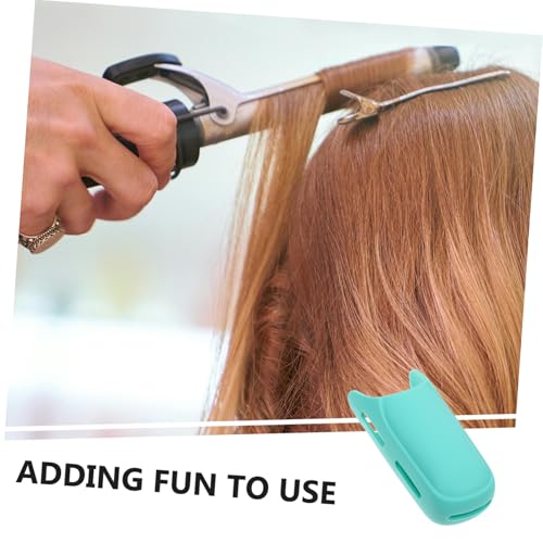 Funda de silicona para plancha de rizar compatible para herramientas de estilismo, liviana y de diseño elegante, funda segura para herramientas de cabello miniatura 3
