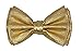 2 Brothers Unlimited Inc 2BU MENS FASHION RAINBOW PASTEL GLITTER SUSPENDER AND BOW TIE SUSPENDER SET (Gold Metallic)