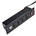 UL Listed Desktop Furniture Recessed Professional Power Grommet Data Hub Outlets, 4-Socket Dual USB Port&10 FT Power Cord (4 outlets dual USB)