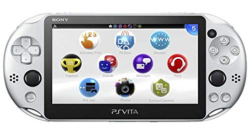 Sony PlayStation Vita Wi-Fi 2000 Series with AC Adapter and Silicon Joystick Covers (Renewed) (Silver)
