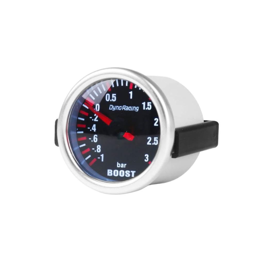 Mechanische Turbo-Boost-Anzeige, 2,52 mm, 3 bar, weißes LED-Rauchglas, kompatibel mit BX101537