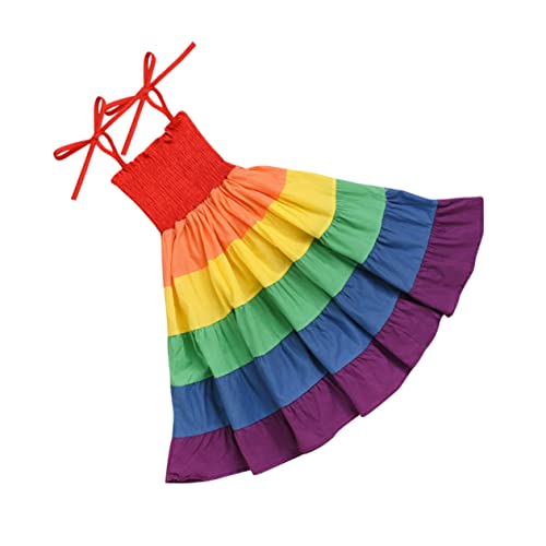 Mono arcoíris para niñas ideal para tardes de playa y fiesta