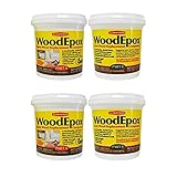 Abatron WoodEpox 2 Pint Kit 2 Part Structural Epoxy Wood Replacement Compound Shrink Free Wood Filler That Repairs and Rebuilds Missing Wood (2 Pack)