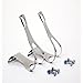 Handson Bicycle Pedal Clips Chrome44; 6 x 7 in.
