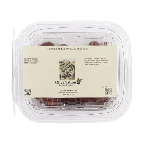 OliveNation Candied Red Cherries 8 oz