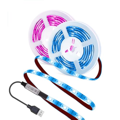 abtong USB LED Strip Lights 13.2ft, Waterproof LED Strip Lights USB Powered RGB Lights with 3 Keys Controller Flexible LED Strip Lights Multicolor Chasing LED Lights for Indoor & Outdoor Decor