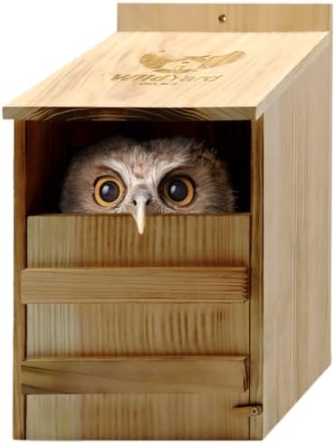 best birdhouses for barn owls that will transform your backyard experience 6 WildYard Owl House - Cedar Wood - Already Assembled - Prebuilt Barn Owl Nesting Box - Easy Hang & Clean - Includes Wood Shavings & Screws - Outdoor Wildlife Shelter