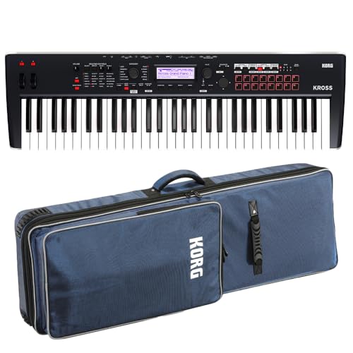KORG �R���O KROSS2-61 �V���Z�T�C�U�[ (�f�B�[�v�u���[) + ��p�P�[�X SC-KROSS2-61 �Z�b�g