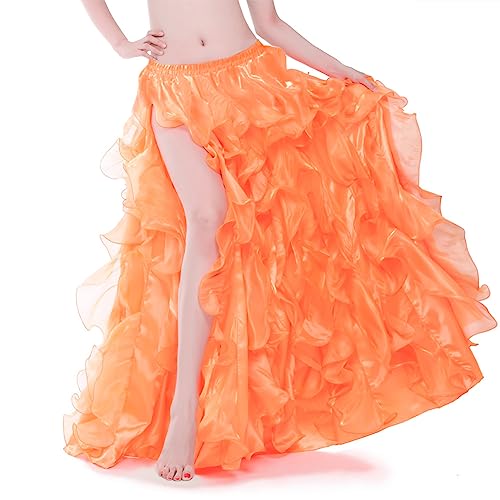 ROYAL SMEELA Women Maxi Tulle Floor Length Curl Layered High Waist Spectial Occasion Skirt Dance Skirts