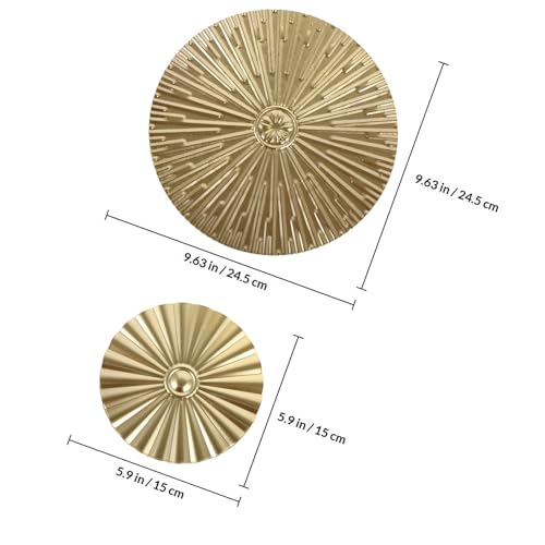 Facile à installer : cercle rond métal doré ERINGOGO mural - 2