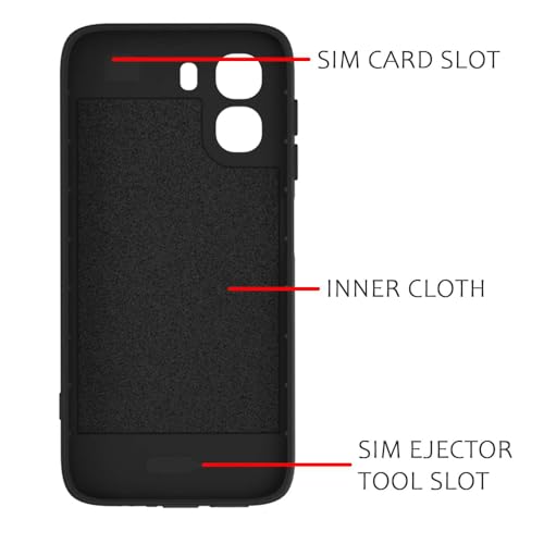 Image of Shockproof Case Compatible with Oppo A6x 5G / A6x 4G / K14x 5G | Full Camera Protection | TPU Flexible Back Cover for Oppo A6x 5G / A6x 4G / K14x 5G (Matte Black)