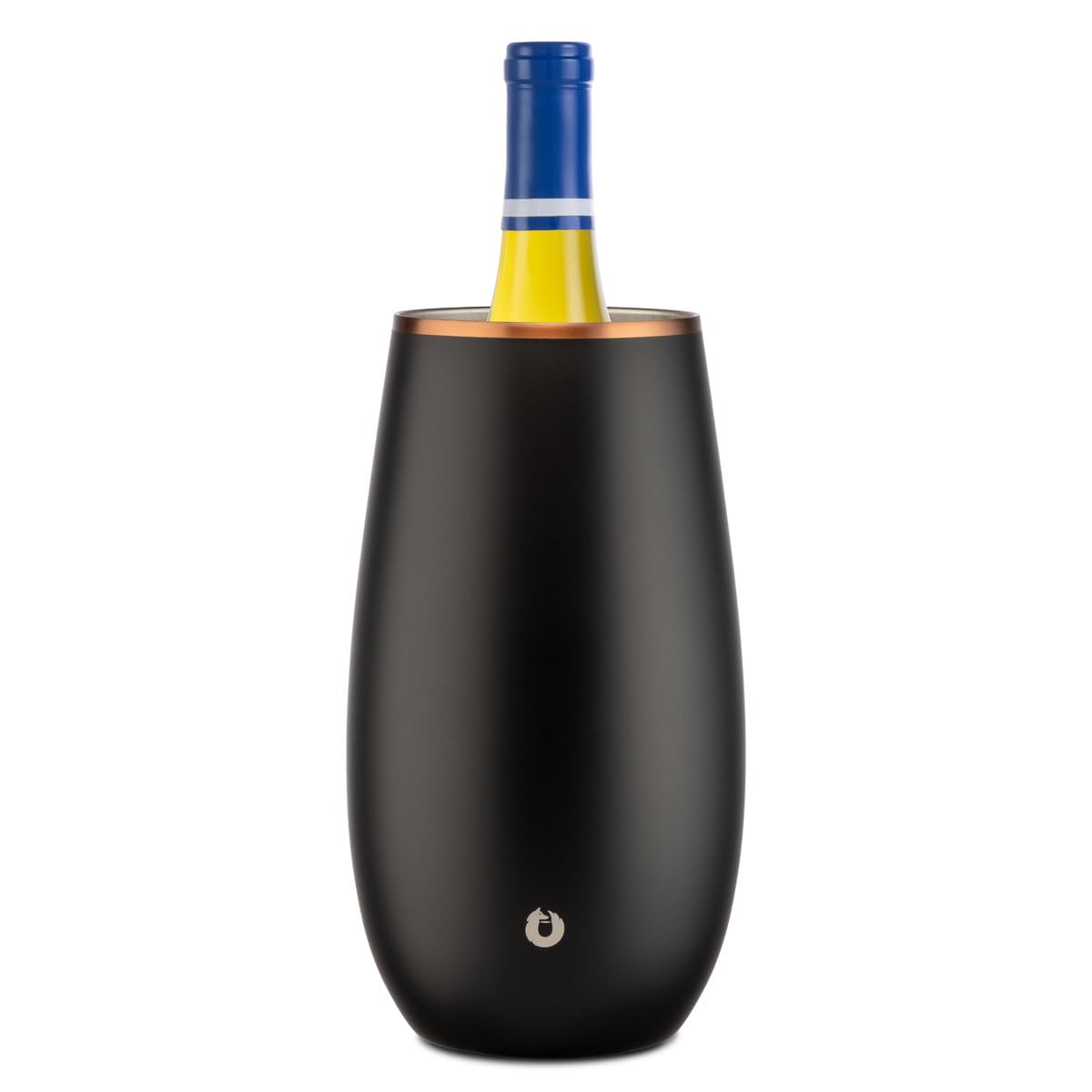 SNOWFOX Premium Vacuum Insulated, Triple Walled, Stainless Steel Wine Chiller w/Optimal fit to keep wine cold longer. Fits most Wine and Champagne Bottles. Non-Slip Silicon Base, Shimmer Gold — Amazon image 23