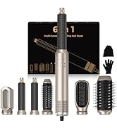 6 in 1 Asciugacapelli Airstyler 1000w con Spazzola Rotonda, Spazzola per Asciugacapelli con Aria,...