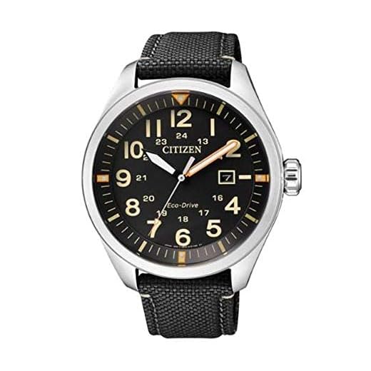 Citizen Reloj Analógico para Hombre de Cuarzo con Correa en Nailon AW5000-24E