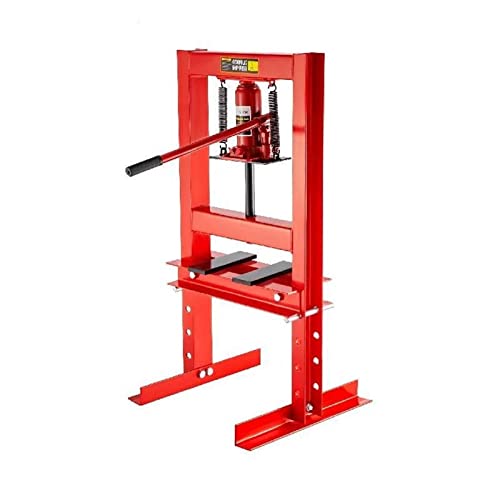 Multifunzionale Pressa idraulica da officina da 6 tonnellate con telaio ad H Red Jack Stand 13227lbs con piastre in acciaio for impieghi gravosi for garage o negozio e altro Adatto a vari scenari di u