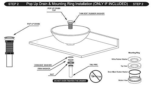 Lavabo céramique rond et robinet cascade pour éviter les éclaboussures