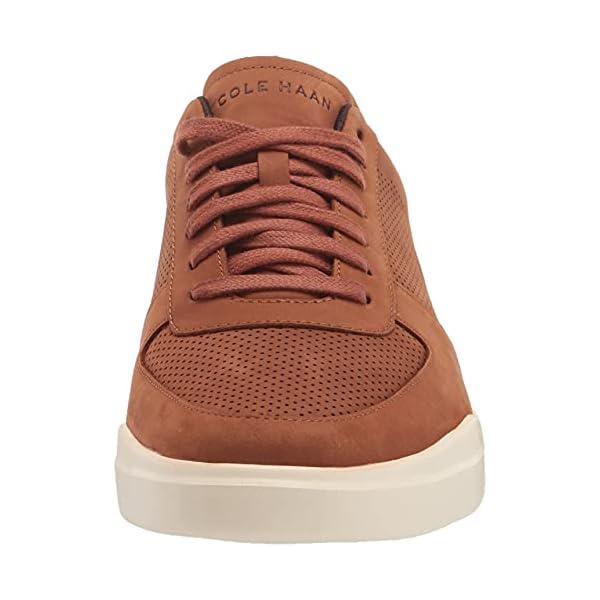 Cole Haan Men's Grand Crosscourt Modern Perforated Sneaker, British Tan, 10 Wide - Image 3