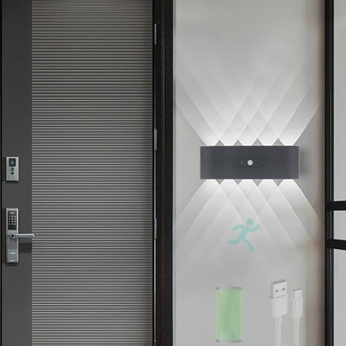 Lámparas de pared LED sin cables para evitar tropiezos en pasillos oscuros