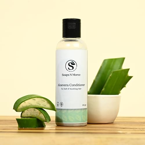 Image of Aloe Vera Conditioner for Smooth & Manageable Hair | Hydrating for Dry, Frizzy & Rough Hair | Helps Soften Strands, Improve Texture & Easy Detangling | Daily Care for Nourished & Silky