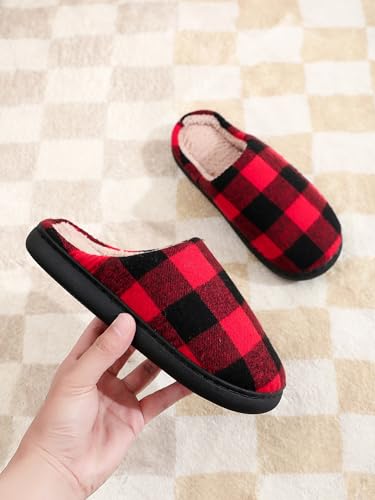 Image of Slippers for Women Men Fuzzy Memory Foam Slipper Fluffy Winter Soft Warm Slip On House Shoes