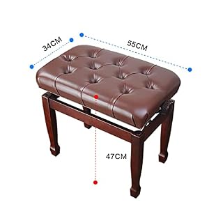 TEmkin Tabouret de Piano Banc de Clavier en Bois Banc de Piano Solo rembourré en Simili Cuir avec Pieds de Tabouret en Fer à Cheval élégants Tabouret de siège de Clavier d’artiste, 55 x 3 - Les Beatles, Paul McCartney, John Lennon, RIngo Starr, George Harrison TEmkin Tabouret de Piano Banc de Clavier en Bois Banc de Piano Solo rembourré en Simili Cuir avec Pieds de Tabouret en Fer à Cheval élégants Tabouret de siège de Clavier d'artiste, 55 x 3 – Image 2
