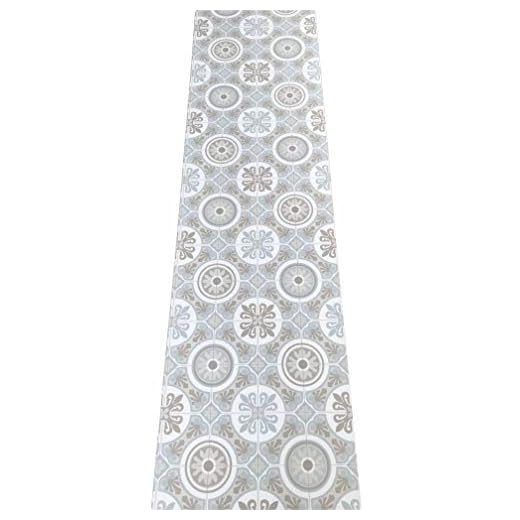 LaVela.Home - Alfombra de Cocina por Metro, de PVC, 50 cm de Ancho, diseño de mármol