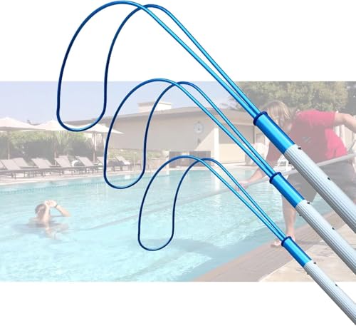 Crochet et poteau télescopiques robustes pour piscine et sauvetage d'urgence aquatique