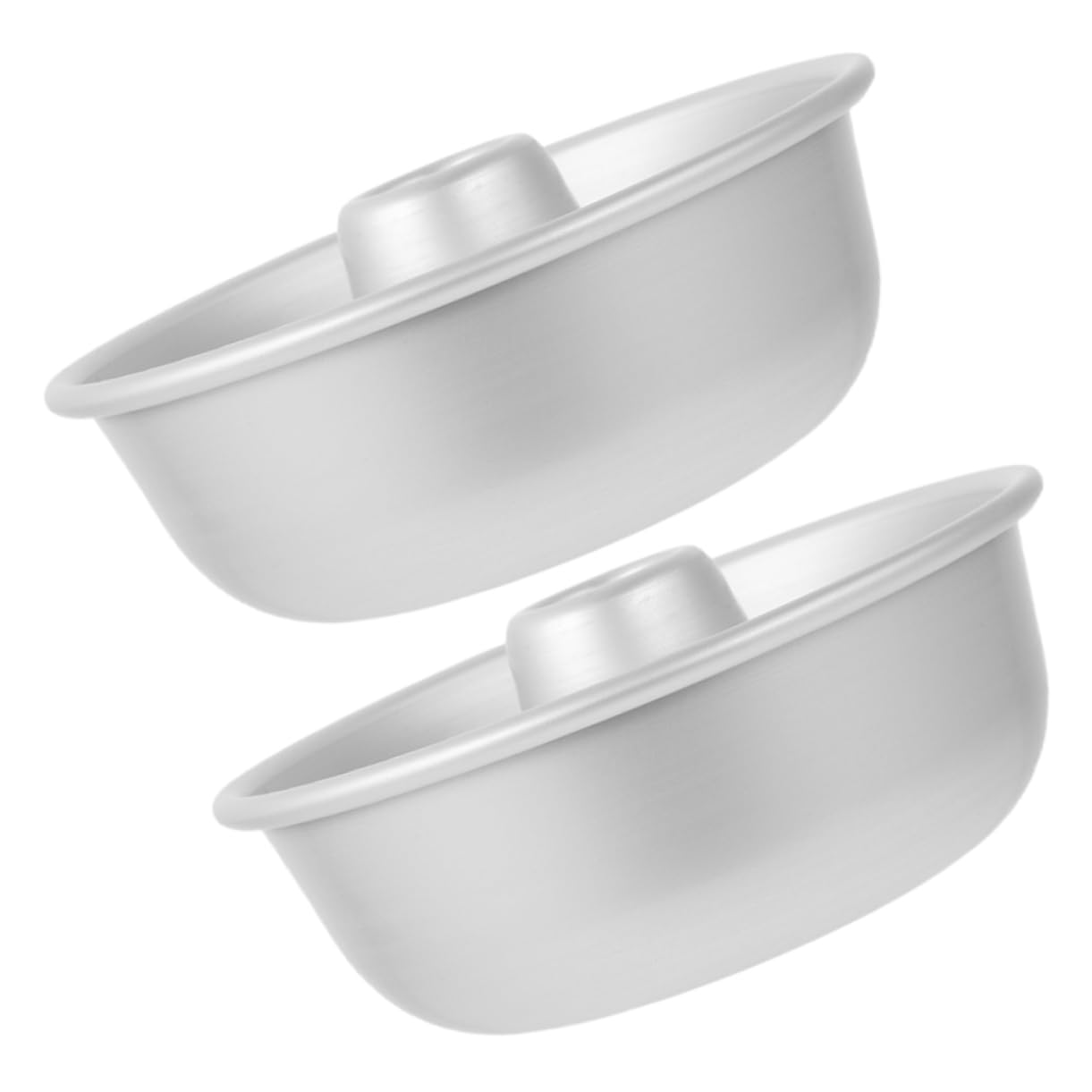 DECHOUS Leakproof Cake Pans 2pcs Aluminum Donut Molds with Nonstick Surface Perfect for Round Mousse Food Cake Baking