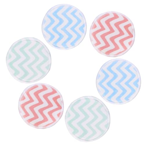 FOMIYES 顔の剥離クレンジング化粧の除去のための6個の化粧除去パッドの綿の円形の洗浄パッド