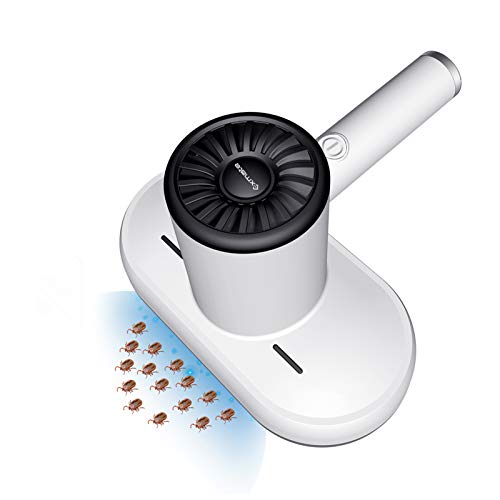 Exmate Aspirateur à main Anti-Acariens UV,Aspirateur matelas tue 99,98% des bactéries,acariens,punaises de lit et allergènes,idéal pour les matelas, les couettes,les oreillers,les canapés etc