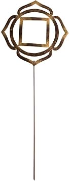 Vivaterra Chakra Garden and Planter Metal Stake, 11Dia. x 17H, Planter and Garden Decorative Stake, Chakra Symbol Metal Yard Stake Roots