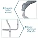Cocoarm Aufstehhilfe Toilette Toiletten-Sicherheitsgeländer, Toilettengeländer, Robust, Langlebig, Höhenverstellbar, Breite 135 Kg, Tragfähigkeit Mit Einfacher Installation