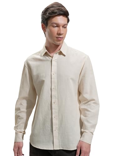 Image of Highlander Men's Relaxed Fit Casual Shirt | Cotton Linen | Relaxed fit | Full Sleeves